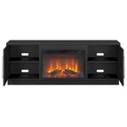 Tillman Rectangular TV Stand with Log Fireplace for TV's up to 75