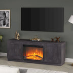 Tillman Rectangular TV Stand with Log Fireplace for TV's up to 75