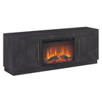 Tillman Rectangular TV Stand with Log Fireplace for TV's up to 75
