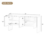 Minimalist Style 60 Inch Large Sideboard with 4 Doors