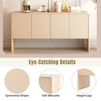 Minimalist Style 60 Inch Large Sideboard with 4 Doors