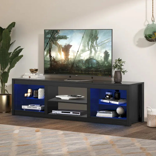 66  Modern RGB LED TV Stand Console Table for TV's up to 75 