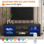 66  Modern RGB LED TV Stand Console Table for TV's up to 75