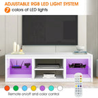 66  Modern RGB LED TV Stand Console Table for TV's up to 75