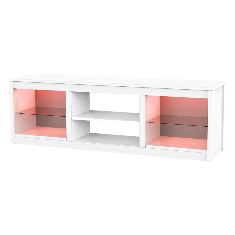 66  Modern RGB LED TV Stand Console Table for TV's up to 75