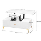 Lift Top Coffee Table Multi Functional Table with Drawers