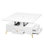 Lift Top Coffee Table Multi Functional Table with Drawers