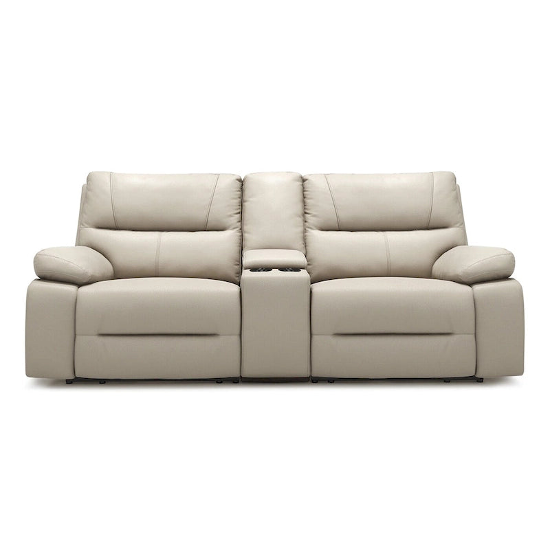 Malibu 79  2-Piece Leather Power Reclining Loveseat with Console and Cup Holders