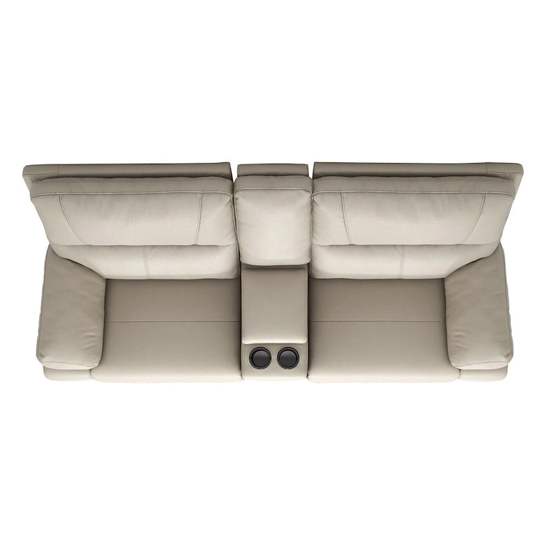 Malibu 79  2-Piece Leather Power Reclining Loveseat with Console and Cup Holders