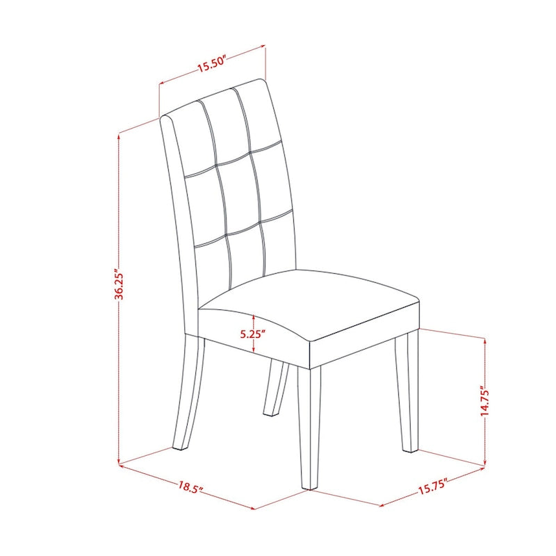 East West Furniture Dining Table Set Contains a Round Dining Table and Chairs, Linen White (Pieces Options)