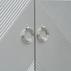 Light Luxury Cabinet with Geometric Patterns