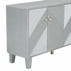 Light Luxury Cabinet with Geometric Patterns