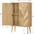 uffet Cabinet with Adjustable Shelf - 11.8D x 27.6W x 31.3H