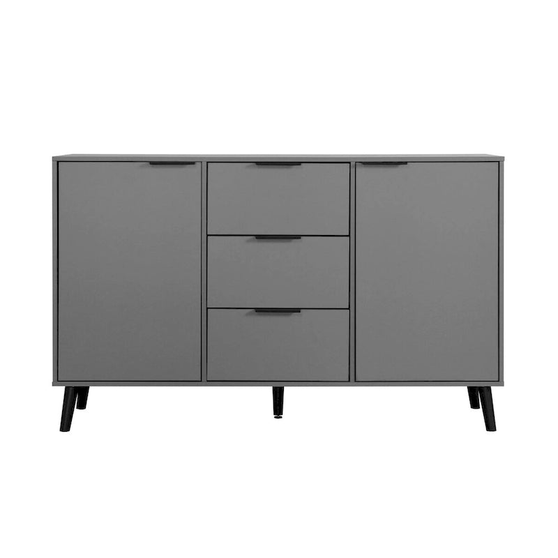 Sideboard Buffet Cabinet with Storage,Wood Coffee Bar Cabinet,47.2 Cabinet with 3 Drawers & 2 Doors,Buffet Cabinet Cupboard