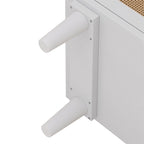 51.18 6-Drawers Rattan Storage Cabinet Rattan Drawer,for Bedroom