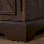 Barn Door Buffet Bar Cabinet With Drawers And Storage Shelves