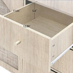 2 Door 3 Drawer Cabinet, Suitable for Bedroom, Living Room, Study