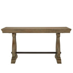 Gannon Wire Brushed Wood Oak Finish 1-Drawer Writing Desk by iNSPIRE Q Artisan