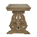 Gannon Wire Brushed Wood Oak Finish 1-Drawer Writing Desk by iNSPIRE Q Artisan