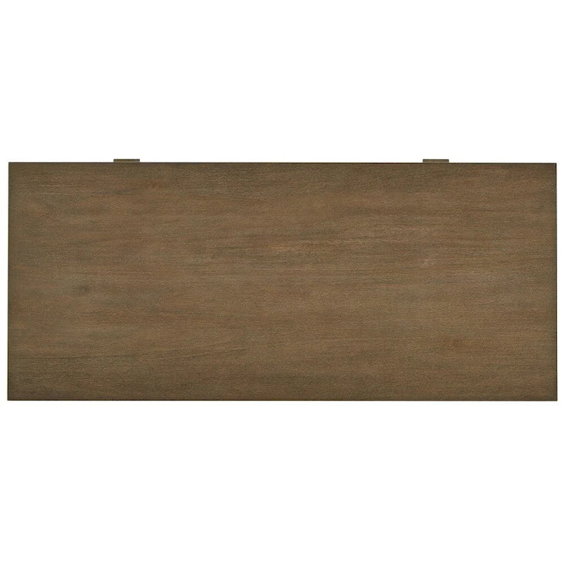 Gannon Wire Brushed Wood Oak Finish 1-Drawer Writing Desk by iNSPIRE Q Artisan