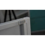 Metal Storage Cabinet with 2 Doors and 2 Adjustable Shelves, Steel Lockable Garage Storage Cabinet, Metal File Cabinet