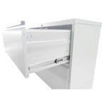 4-Drawers 14.96 W Metal Vertical File Cabinet with Lock Office Home Vertical File Cabinet for A4 Legal/Letter Size