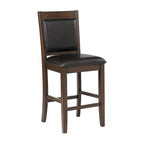 Ferrara Walnut and Brown 9-piece Counter Height Dining Set