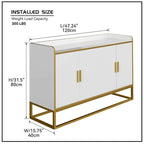 Modern Kitchen Buffet Storage Cabinet with Metal Legs