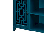 Traditional Vintage Style Wooden Sideboard, Teal Blue