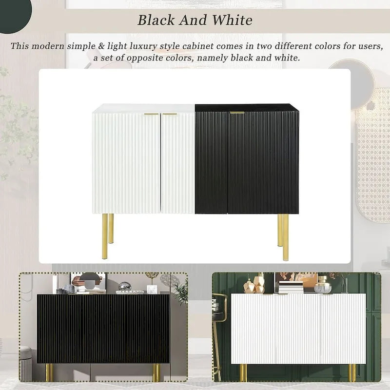 47 Modern Simple Luxury Style with Adjustable Shelves Buffet/Sideboard