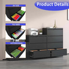 2-Drawer Metal Filing Cabinet with Lock for Home Office