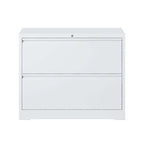 2-Drawer Metal Filing Cabinet with Lock for Home Office
