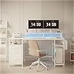 White Computer Desk - 18.8D x 18.8W x 33.4H