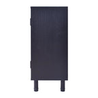 Hopper Studio Delancey Black Brown 2 Door Cabinet