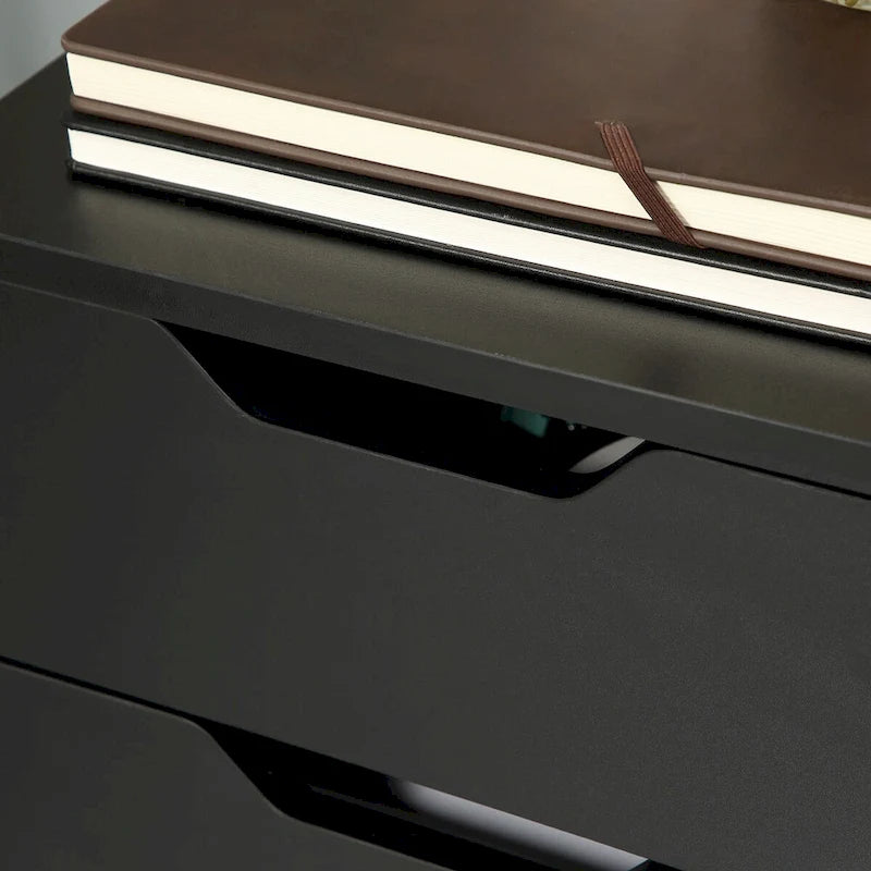3-Drawer Vertical Mobile File Cabinet