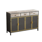 48 Wide 4 Doors Modern Sideboard with 3 Top Drawers
