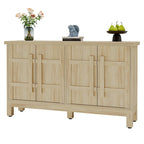 55 Inches Wood Farmhouse Sideboard Buffet Cabinet with Storage