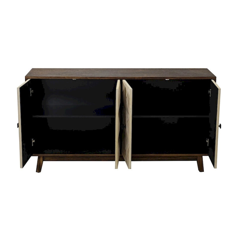 59.844 Doors Vintage Sideboard,Freestanding Sideboard Storage Cabinet