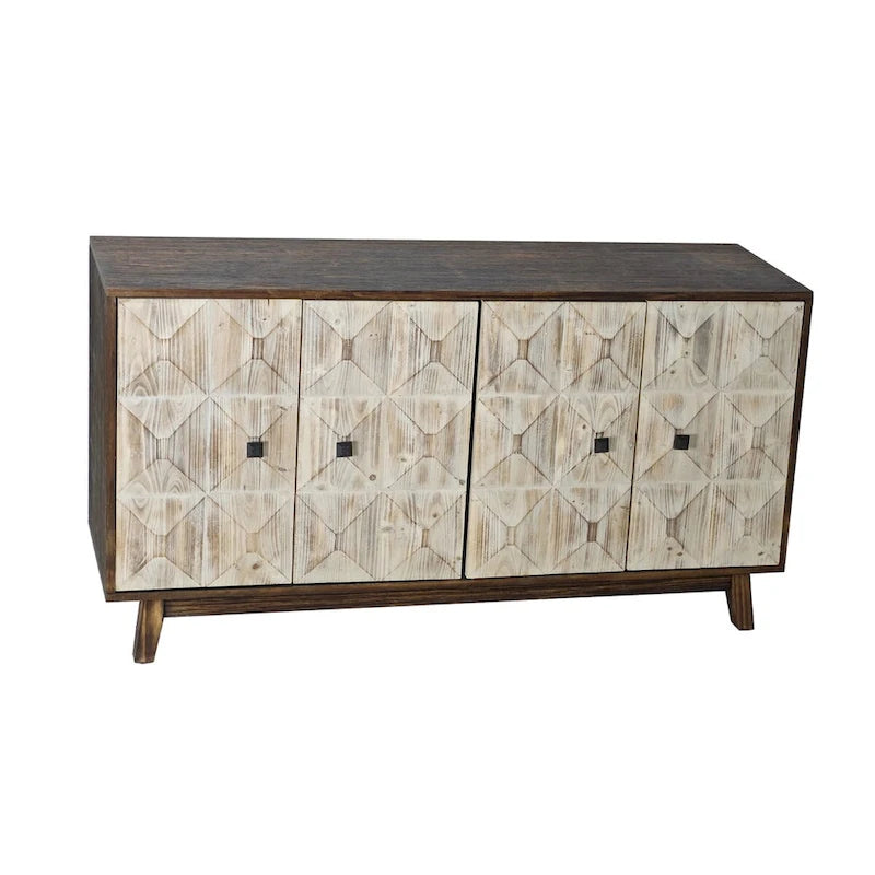 59.844 Doors Vintage Sideboard,Freestanding Sideboard Storage Cabinet