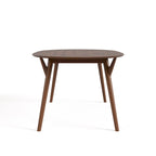 Furniture of America Beau II Mid-century Walnut 7-Piece Dining Table Set
