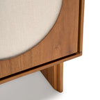 Studio London Orka Wide Modern Walnut Effect Cabinet Sideboard