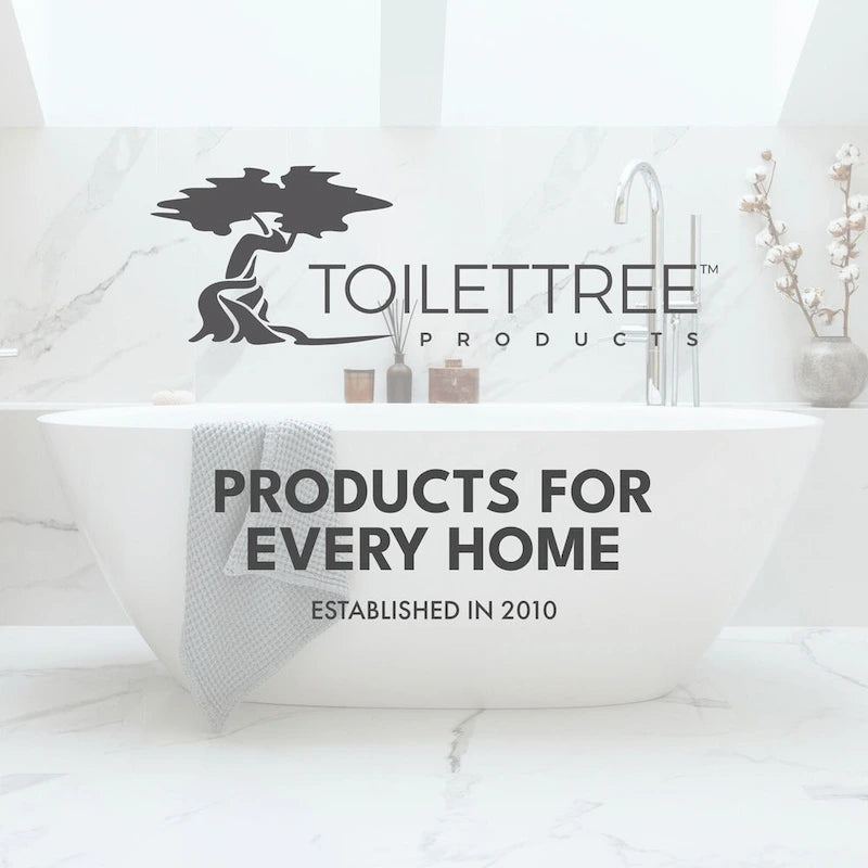 ToiletTree Products Deluxe Bamboo Freestanding 4-Tier Bathroom Organizing Shelf, Bathroom Organizer with Storage Shelves