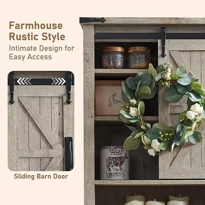 Farmhouse Over The Toilet Storage Cabinet, Cabinet Over Toilet