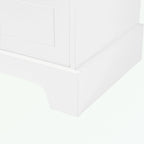 Bathroom Storage Cabinet with 2 Doors and 4 Drawers