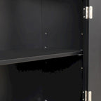 Freestanding Storage Cabinet with Drawer and Adjustable Shelf