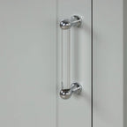 Tall Freestanding Bathroom Storage Cabinet with Two Drawers and Adjustable Shelf