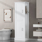Freestanding Storage Cabinet with Hook