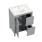 Bathroom Vanity Cabinet with Two Drawers and Door