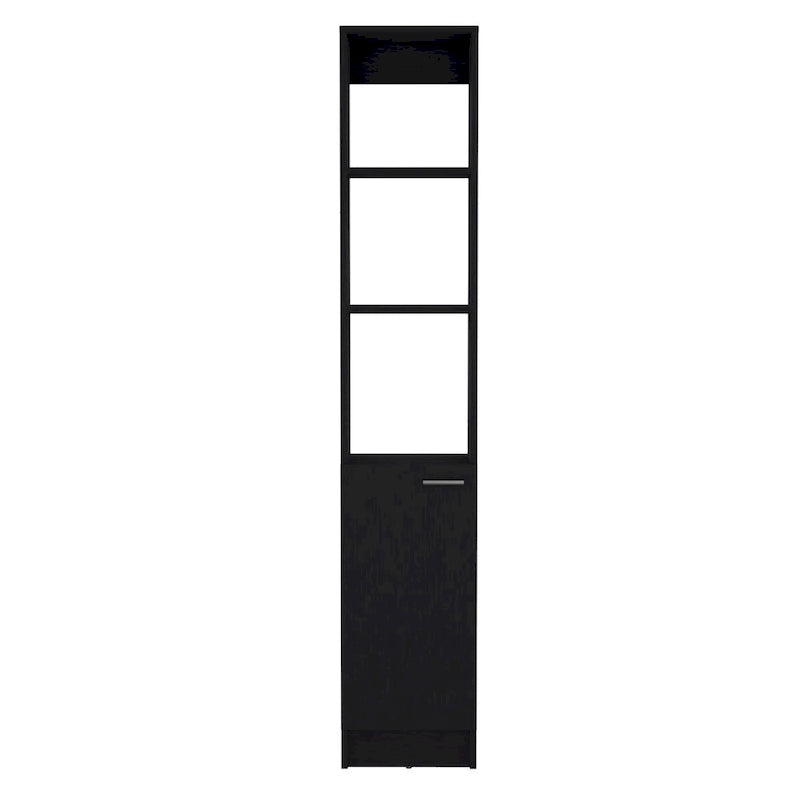 Bathroom Storage Cabinet with one Doors, Tall Bathroom Cabinet with 6 Shelves, for Bathroom, Living Room, Kitchen