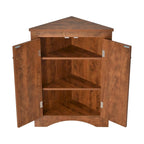 Bathroom Storage Cabinet with Adjustable Shelves Freestanding Floor Cabinet - 17.2L x 17.2W x 31.5H